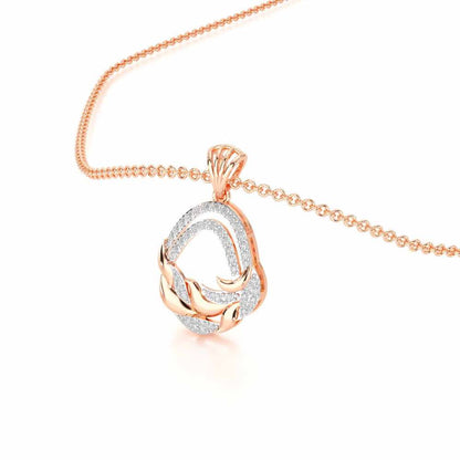 Brilliant Aurora Silver Pendant - Rose Gold - Image 2