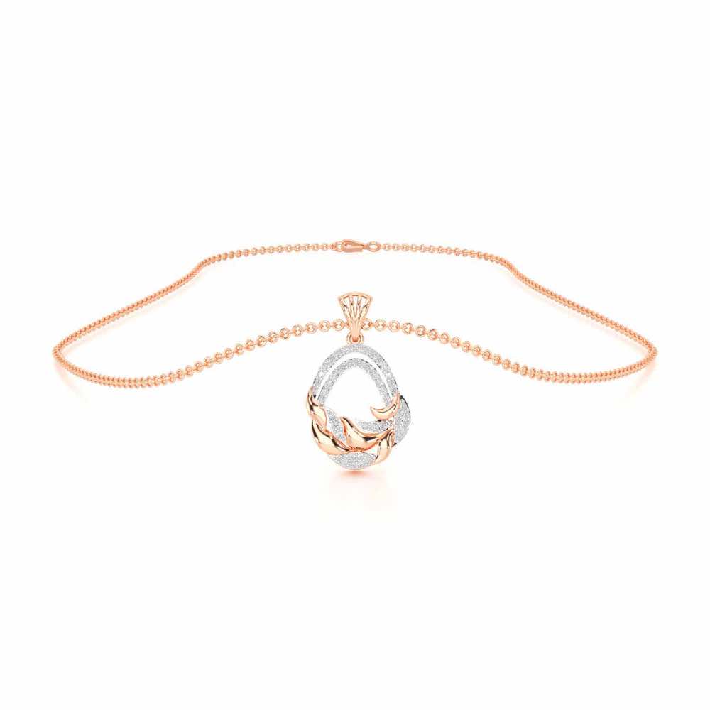 Brilliant Aurora Silver Pendant - Rose Gold - Image 3