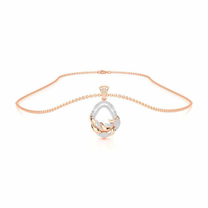 Brilliant Aurora Silver Pendant - Rose Gold - Image 3