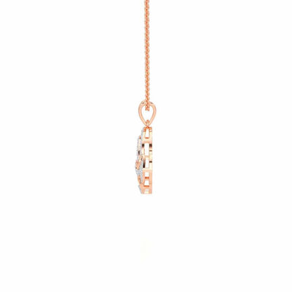 Brilliant Aurora Silver Pendant - Rose Gold - Image 4