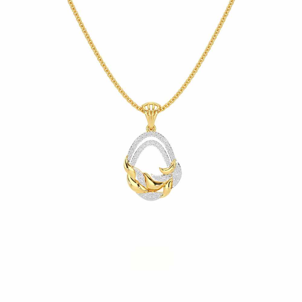 Brilliant Aurora Silver Pendant - Yellow Gold - Image 1