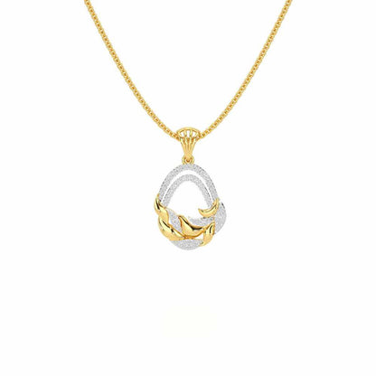 Brilliant Aurora Silver Pendant - Yellow Gold - Image 1