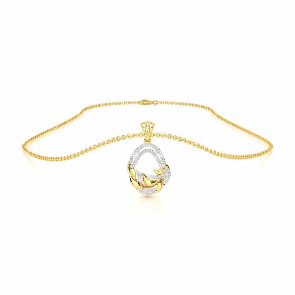 Brilliant Aurora Silver Pendant - Yellow Gold - Image 3