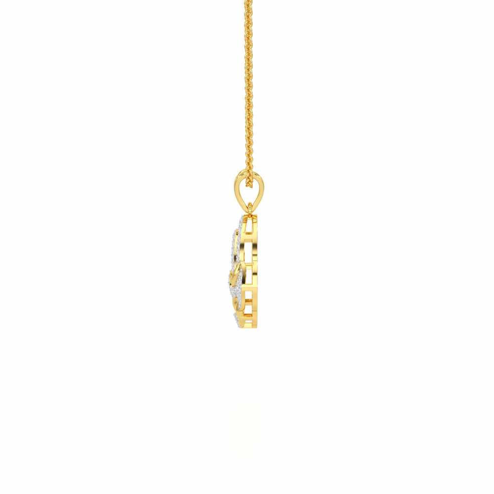 Brilliant Aurora Silver Pendant - Yellow Gold - Image 4
