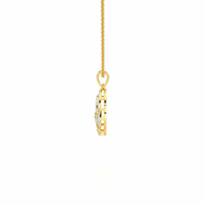 Brilliant Aurora Silver Pendant - Yellow Gold - Image 4