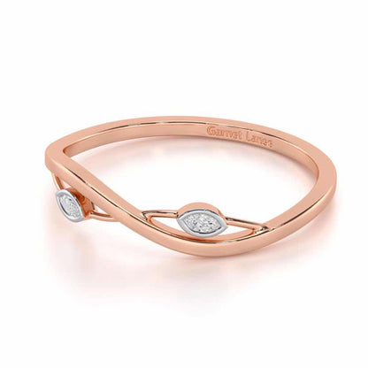 Brilliant Blaze Silver Ring - Rose Gold - Image 2