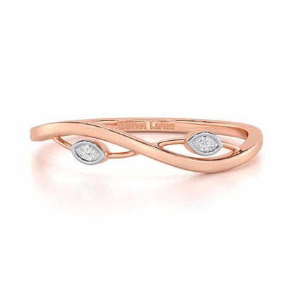 Brilliant Blaze Silver Ring - Rose Gold - Image 4