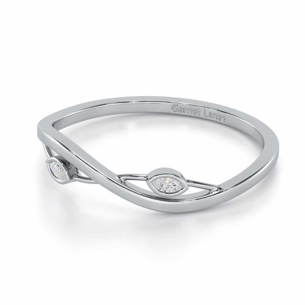 Brilliant Blaze Silver Ring - White Gold - Image 2