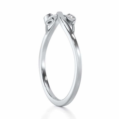 Brilliant Blaze Silver Ring - White Gold - Image 3