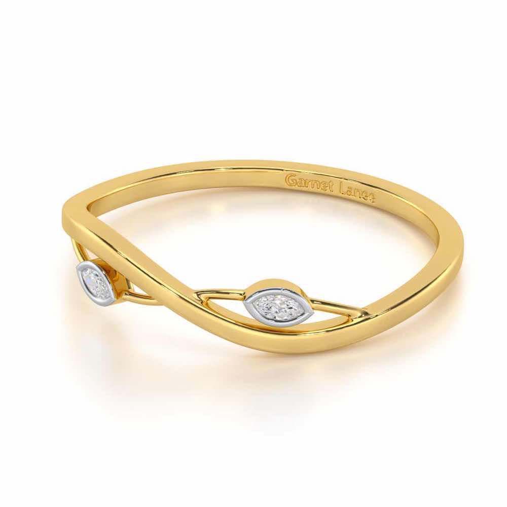 Brilliant Blaze Silver Ring - Yellow Gold - Image 2