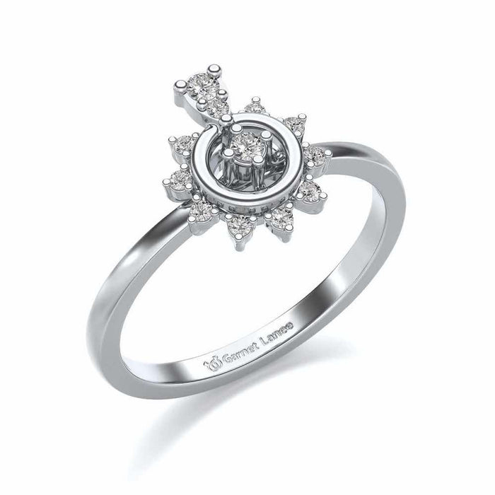 Brinda Silver Ring - White Gold - Image 1