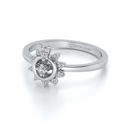 Brinda Silver Ring - White Gold - Image 2