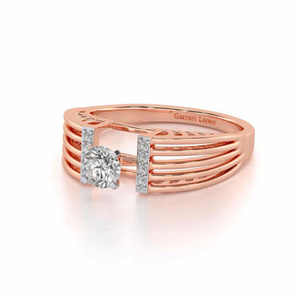Bringha Solitaire Ring - Rose Gold - Image 2