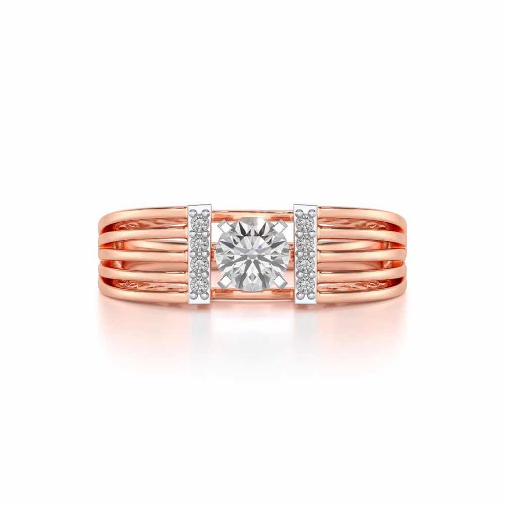 Bringha Solitaire Ring - Rose Gold - Image 4