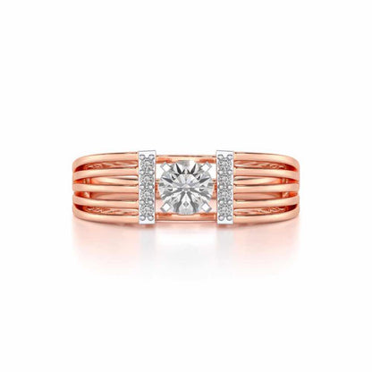 Bringha Solitaire Ring - Rose Gold - Image 4