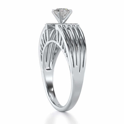 Bringha Solitaire Ring - White Gold - Image 3