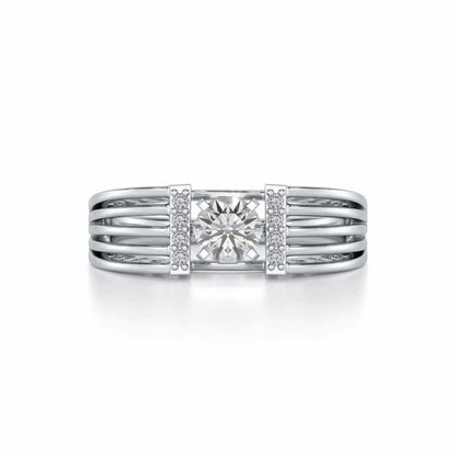 Bringha Solitaire Ring - White Gold - Image 4