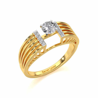 Bringha Solitaire Ring - Yellow Gold - Image 1