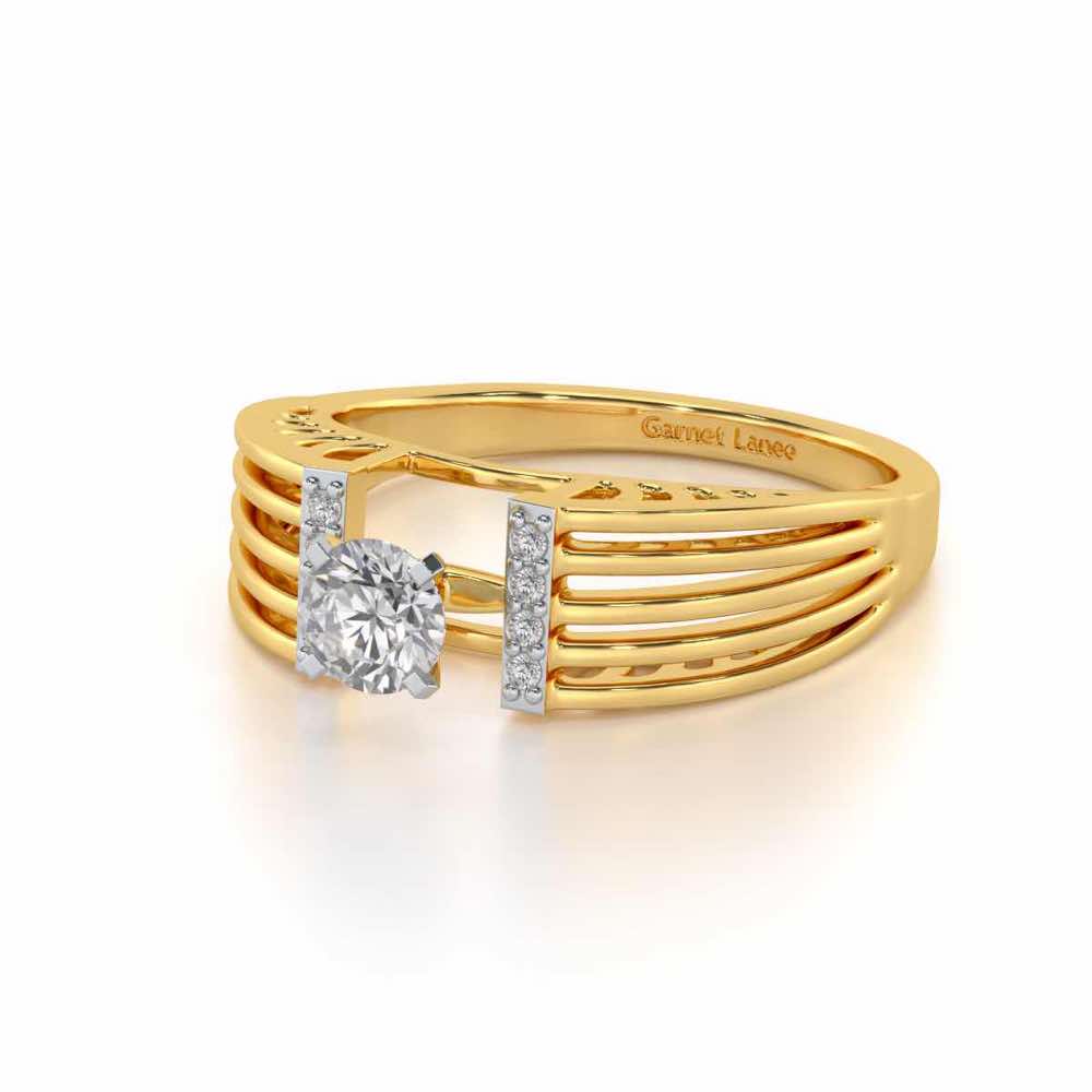 Bringha Solitaire Ring - Yellow Gold - Image 2