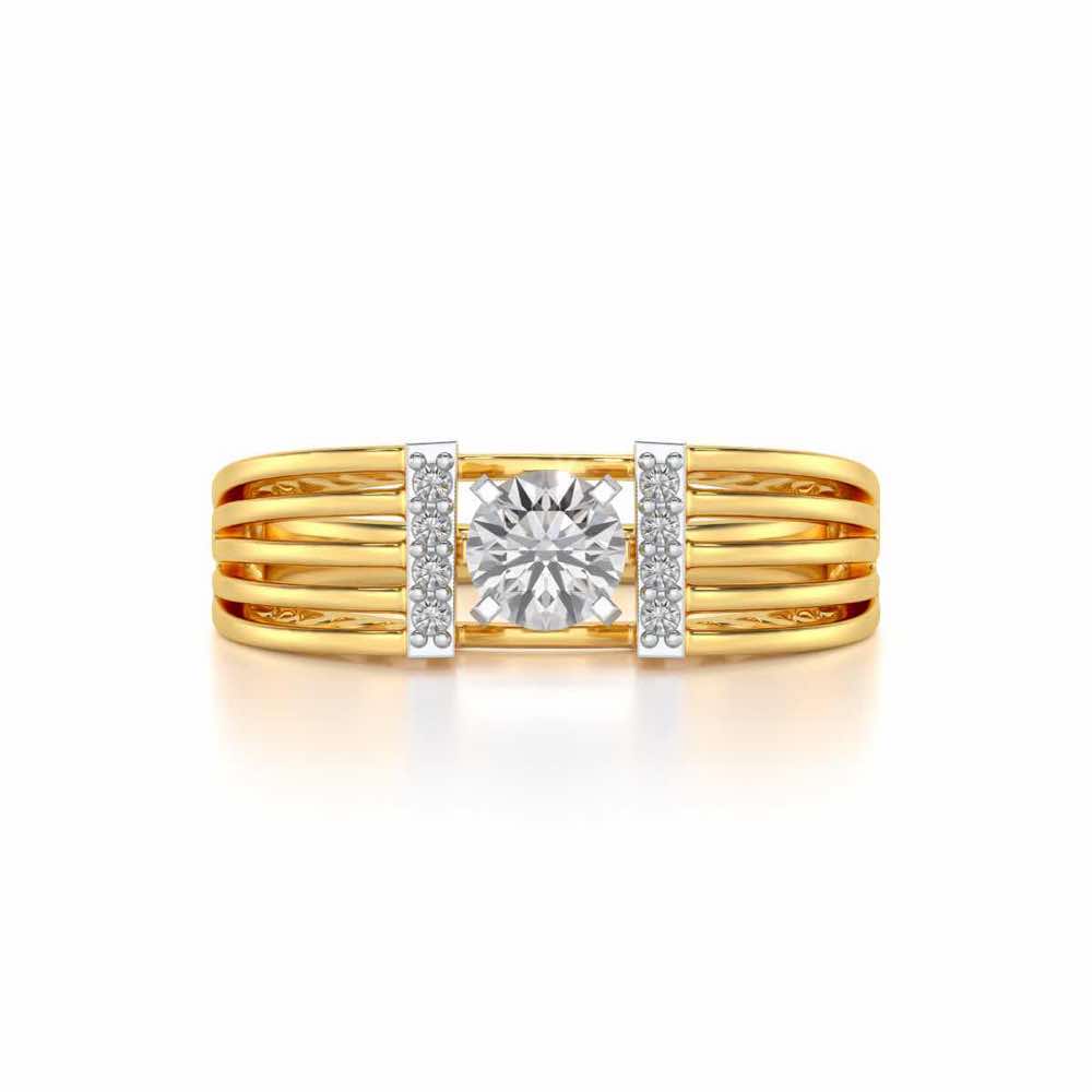 Bringha Solitaire Ring - Yellow Gold - Image 4