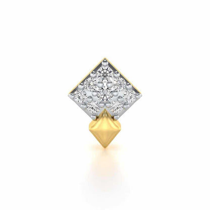 Brisk Shine Silver Nosepin - Yellow Gold - Image 1