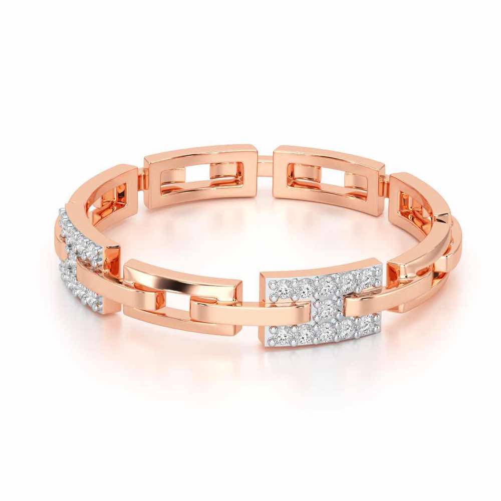 Buckle Silver Ring - Rose Gold - Image 2