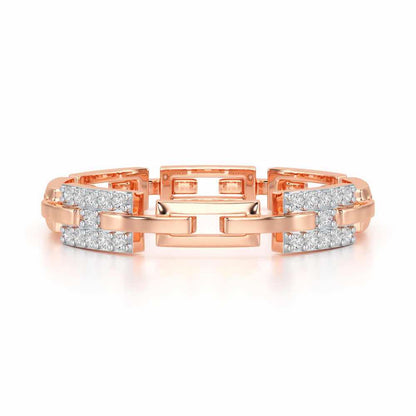 Buckle Silver Ring - Rose Gold - Image 4