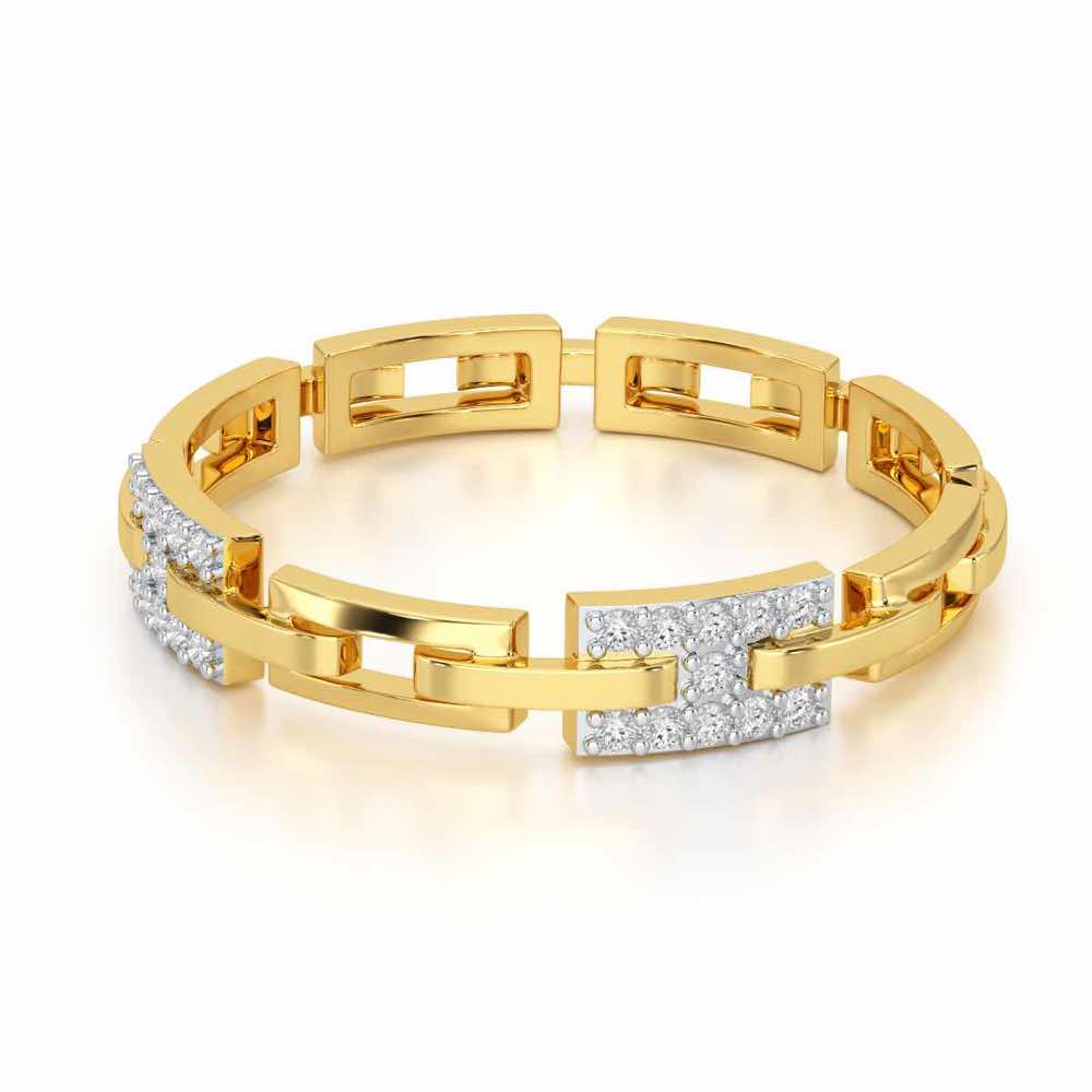 Buckle Silver Ring - Yellow Gold - Image 2