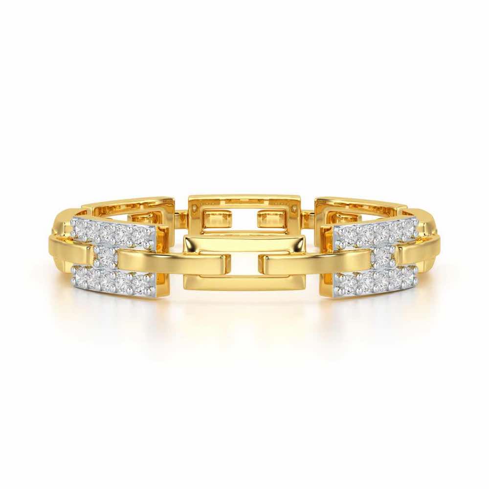 Buckle Silver Ring - Yellow Gold - Image 4