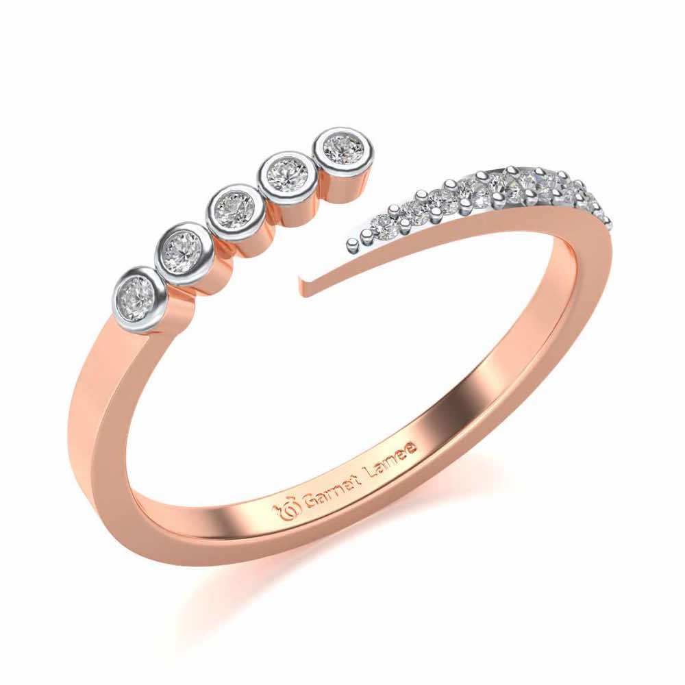 Bucolic Silver Ring - Rose Gold - Image 1