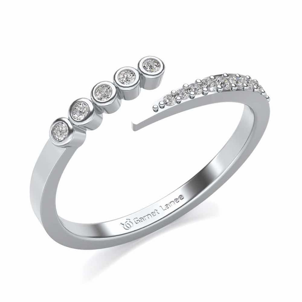 Bucolic Silver Ring - White Gold - Image 1