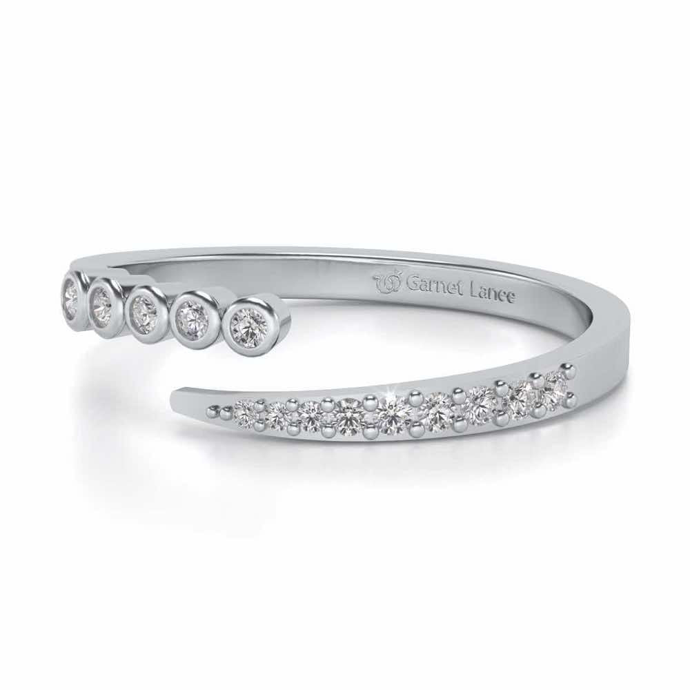 Bucolic Silver Ring - White Gold - Image 2