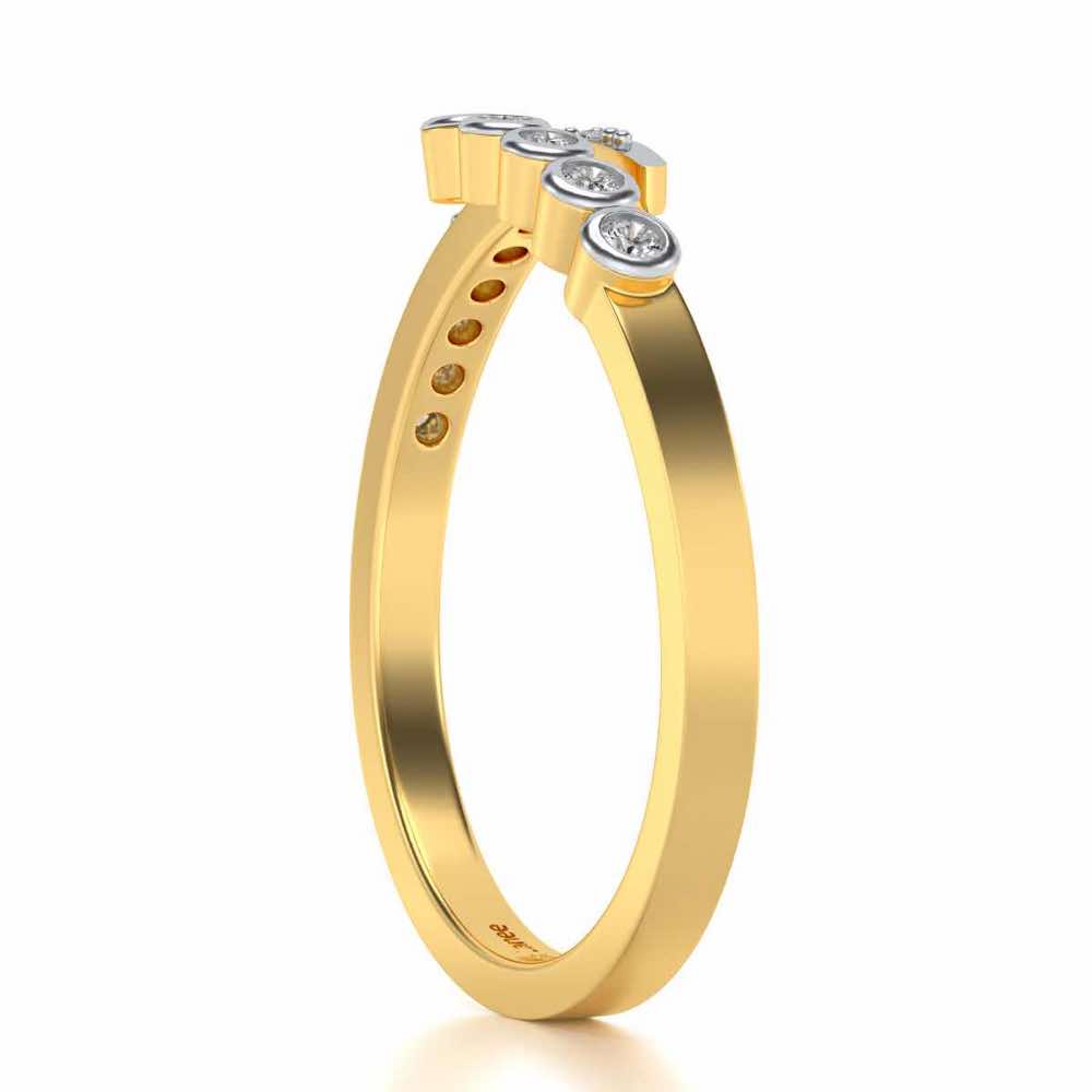 Bucolic Silver Ring - Yellow Gold - Image 3