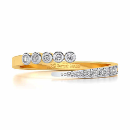 Bucolic Silver Ring - Yellow Gold - Image 4