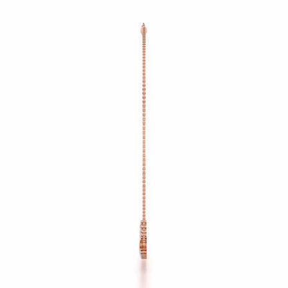 Budding Shine Silver Necklace - Rose Gold - Image 4
