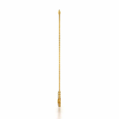 Budding Shine Silver Necklace - Yellow Gold - Image 4
