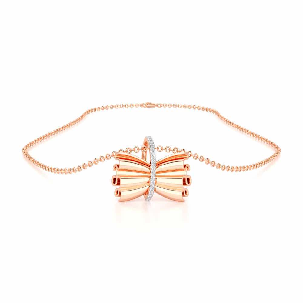 Bundle Shine Silver Pendant - Rose Gold - Image 3
