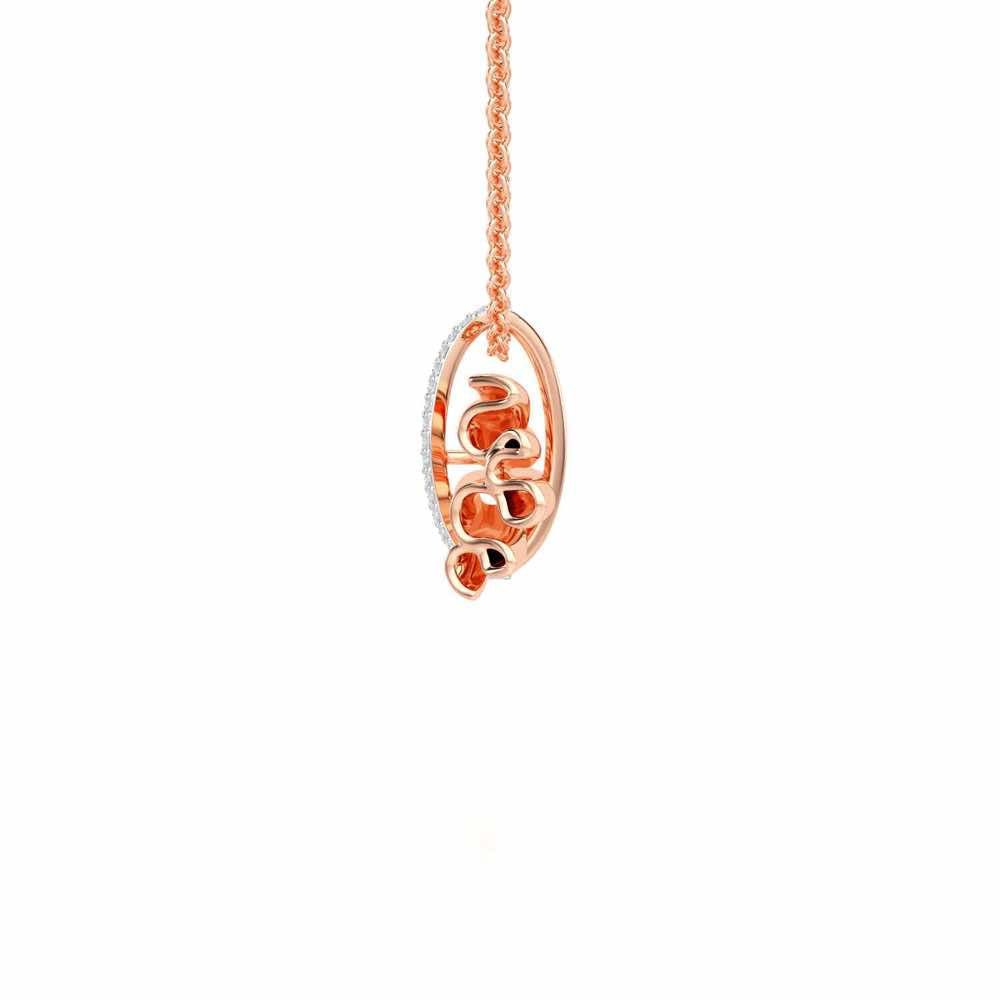 Bundle Shine Silver Pendant - Rose Gold - Image 4
