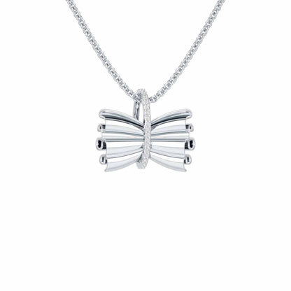 Bundle Shine Silver Pendant - White Gold - Image 1