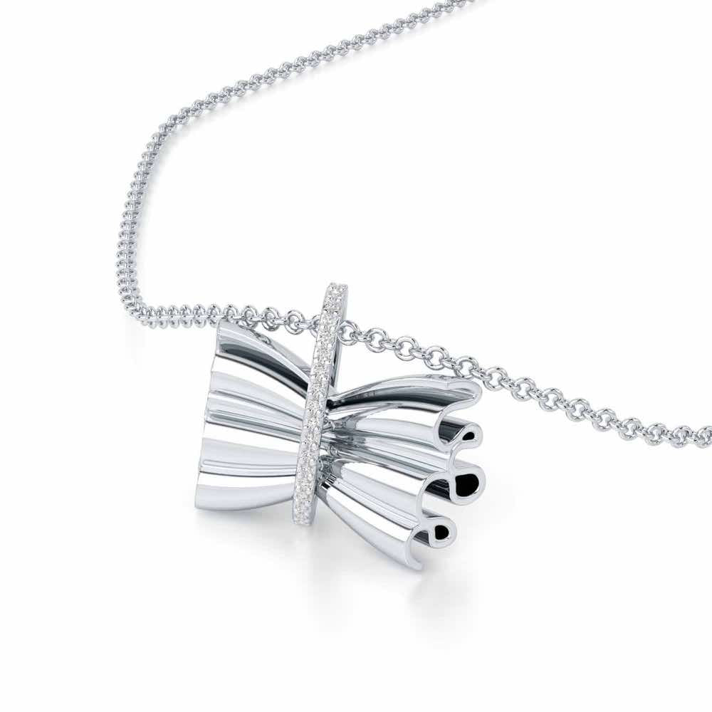 Bundle Shine Silver Pendant - White Gold - Image 2