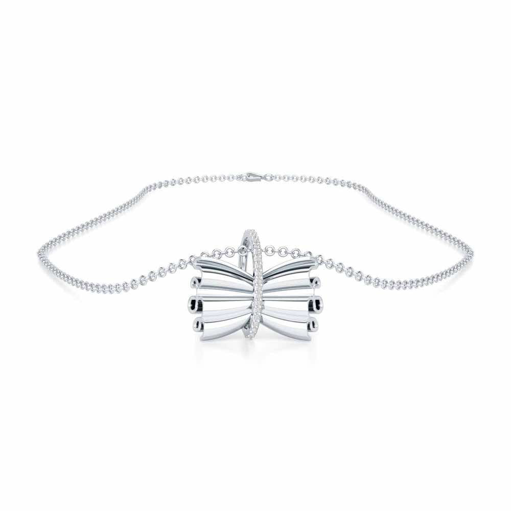 Bundle Shine Silver Pendant - White Gold - Image 3