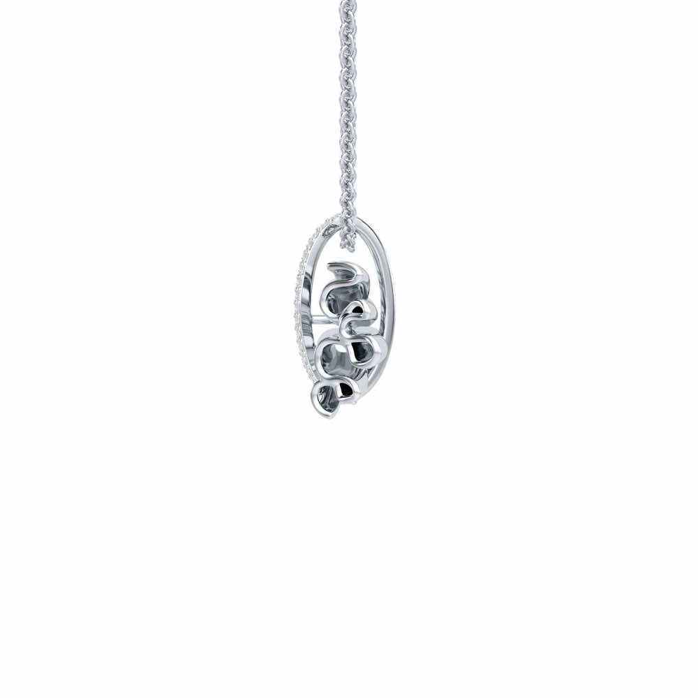 Bundle Shine Silver Pendant - White Gold - Image 4