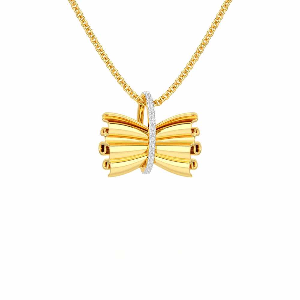 Bundle Shine Silver Pendant - Yellow Gold - Image 1