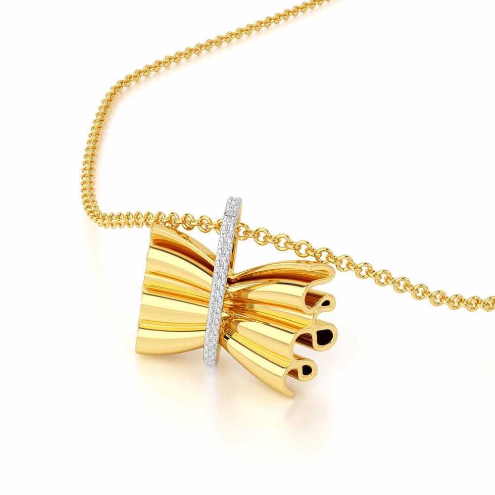 Bundle Shine Silver Pendant - Yellow Gold - Image 2