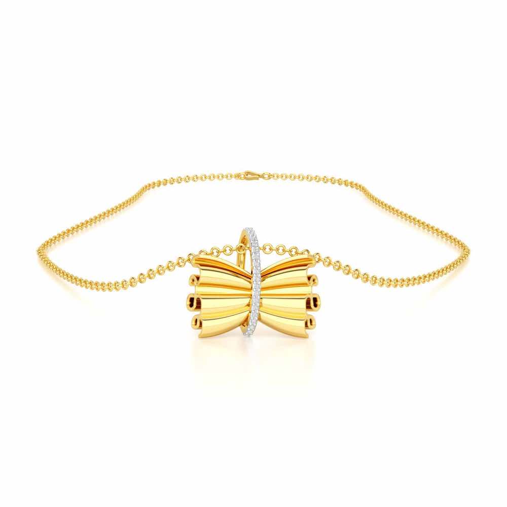 Bundle Shine Silver Pendant - Yellow Gold - Image 3