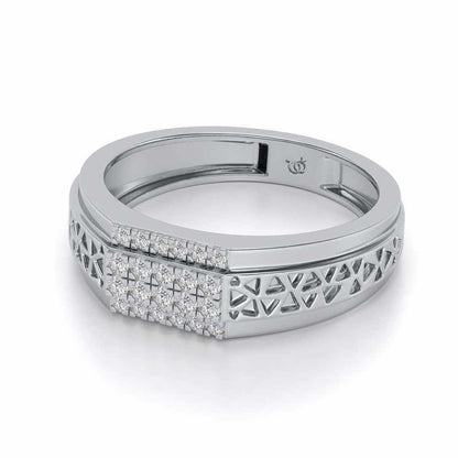 Bussiness Class Ring For Him - White Gold - Image 2
