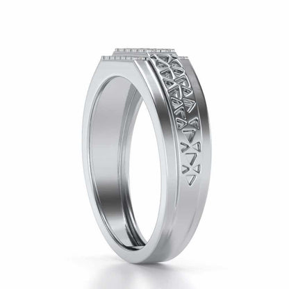 Bussiness Class Ring For Him - White Gold - Image 3