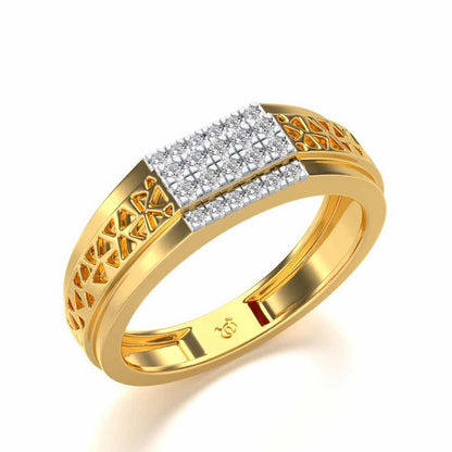 Bussiness Class Ring For Him - Yellow Gold - Image 1