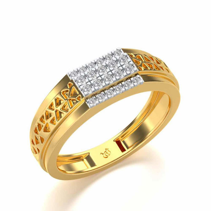 Bussiness Class Ring For Him - Yellow Gold - Image 1