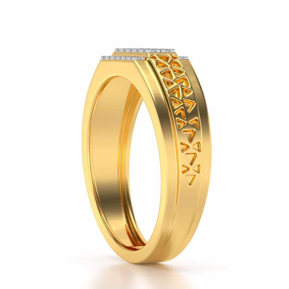 Bussiness Class Ring For Him - Yellow Gold - Image 3